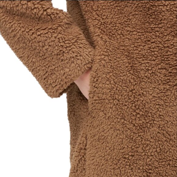 NWOT Uniqlo Pile-Lined Fleece Teddy Coat Size Small - Picture 4 of 11